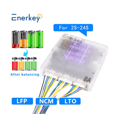 Buy Enerkey BT Mobile App Smart Active Equalizer 8a Lifepo4 Active Cell Balancer For RV Energy Storage online manufacture