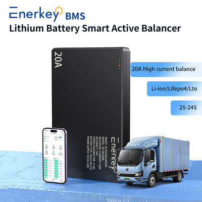 Buy Enerkey 1A-20A Smart Active Balancer for 12V 24V 36V 48V 60V 72V 3S 4S 7S 8S 13S 16S 20S 24S LiFePo4 Li-ion online manufacture