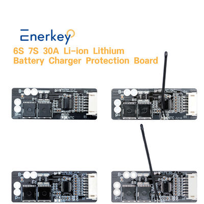 Enerkey 6S 7S 30A Lithium Ion Battery Pack BMS With NTC For Electric Bicycle