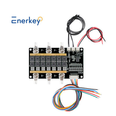 Enerkey  Hardware BMS 200A 5S 6S 7S 12V 24V Battery Protection Board With Passive Balance and NTC