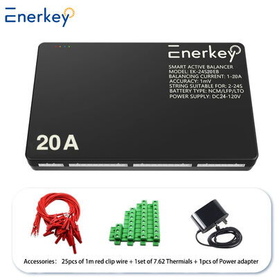 Enerkey 20A Smart Balancer 4S 8S 12S 16S 20S 24S 40A 60A with CAN and Bluetooth Active balancer for Electric Vehicle
