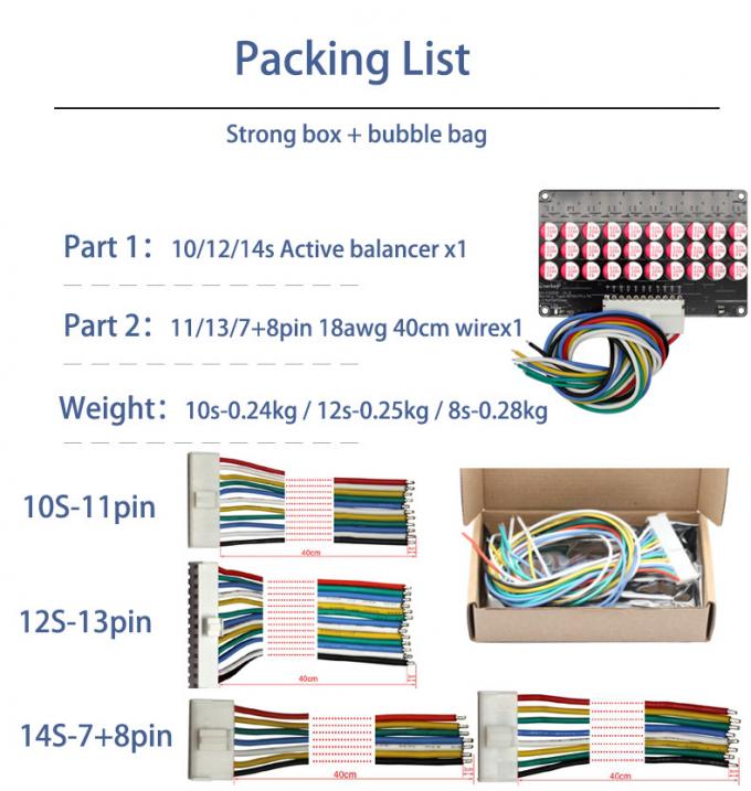 Equalizzatore Attivo Per Batterie 8S-10S - 5A, Per Litio, Li-ion, Lifepo4, LTO - Foto 6