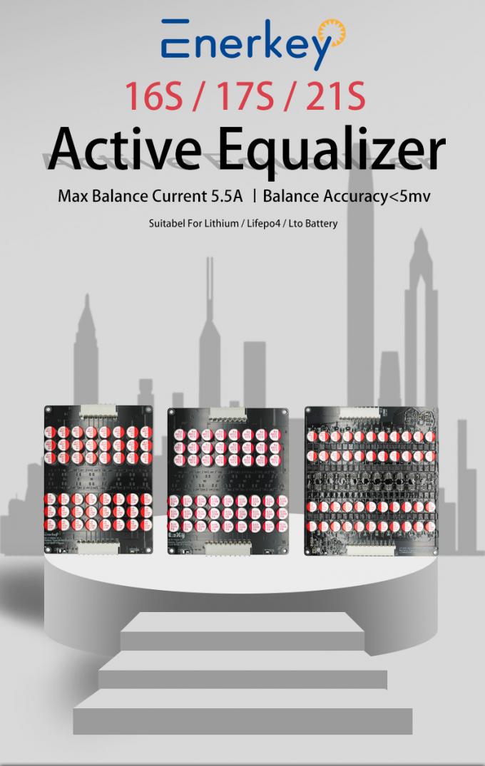 Lifepo4 48V 60V 5A Active Balancer 13s 14s 15s 16s 17s BMS For Power Bank