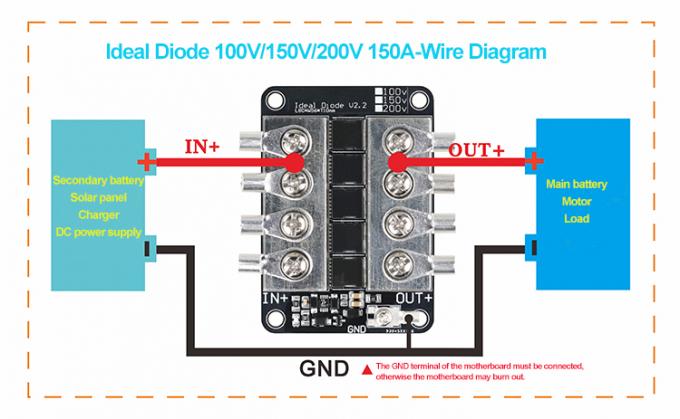 100V 150V 200V 150A Ideal Diode Module Battery Charging Anti ...